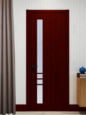 modern glass wood door